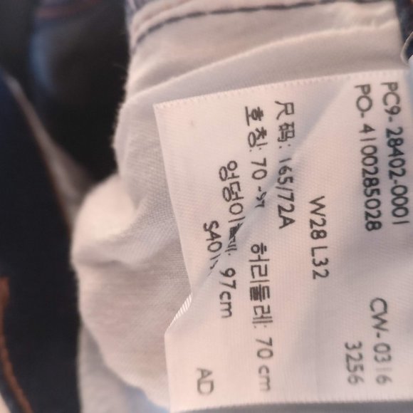 Levi's Zip Fly Mid Rise Canyon Slimming Bootcut Jeans 28w/Measurement - Picture 4 of 11